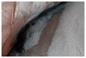 Dune ghiacciate nel settentrione di Marte