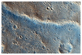Извилистый хребет в кратере Гейла