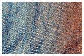Эродированный рельеф на равнине Argyre Planitia