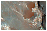 Склоны в каньоне Coprates Chasma