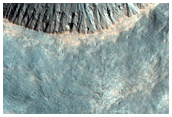 Monitor Slopes of Impact Crater