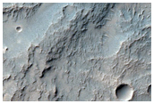 Lobate Crater Ejecta Wall and Floor in Terra Sirenum