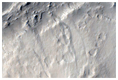 Mound with Tail Near Marte Vallis