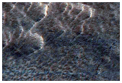 Change Detection in Chain of Small Pits North of Alba Patera