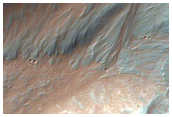 Spectacular Bedrock Exposures in Walls of Coprates Chasma