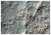 Deposits on Floor of Saheki Crater