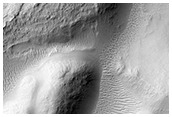 Blocks and Wrinkle Ridges in Aethiopis Region