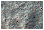 Southern Rim Elements in Saheki Crater