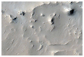 Platy Flows on Crater Floor