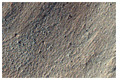 Feature on Crater Floor Northwest of Hellas Planitia