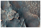 Bedrock Layers on Floor of Large Crater