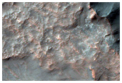 Crater on Fan within Saheki Crater