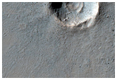 Terraced Crater in Highlands South of Ius Chasma