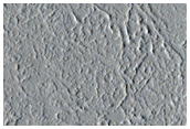 Lava Flow Details at Northeastern End of Marte Vallis System