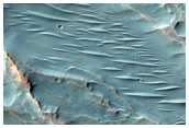 Fan Materials in Crater Southeast of Saheki Crater