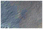 Bedrock in Noachian Massif in Terra Sabaea