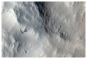 Crater in Acheron Fossae