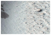 Dark Slope Streak Monitoring in Crater in MOC M13-02217