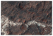 Light-Toned Material in Narrow Band in Valley