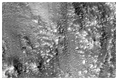 Flow Structure Emanating from Southern Rim of Hale Crater