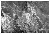 Basamento roccioso nella regione di Mawrth Vallis
