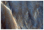 Degraded Crater Rim and Wall