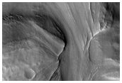 Fan Feature in Crater in Northeast Arabia Terra