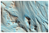 Alluvial Fans in Southeastern Mojave Crater