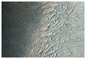 Layers Exposed in Crater Wall