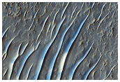 Layered Bedrock Northwest of Hellas Planitia