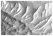 Infrared-Distinct Crater Near Reull Vallis