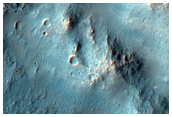 Mass Movement in Crater Northeast of Hellas Planitia