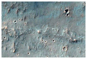 Terrain with Many Valleys West of Newcomb Crater