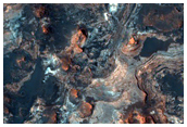 Possible Clays inside Large Crater in Mawrth Vallis