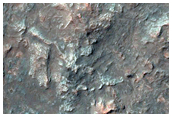 Fan Sediment to Crater Floor Transition in Saheki Crater