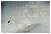 Valleys in Crater Northwest of Hellas Planitia