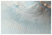 Light-Toned Materials Exposed in Noctis Labyrinthus Hills