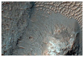 Fractured Crater in Ladon Valles Basin