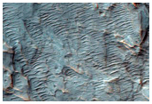 Inverted Channels on Fan in Saheki Crater