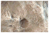 Crater Wall in Amazonis Planitia