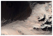 Slope Monitoring in Hale Crater Central Peaks