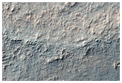Sinuous Ridge and Circular Mesa in CTX Image