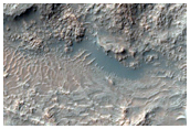 Rough and Rocky Material on Crater Floor