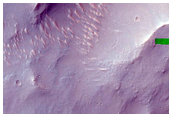 Channels Entering Crater in Noachis Terra