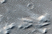 Ridges in Fan Deposit Northwest of Arsia Mons
