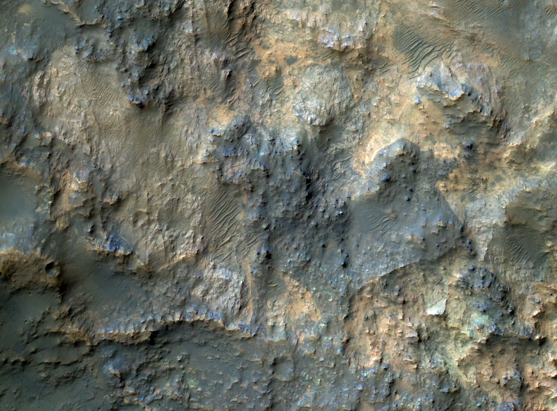 Space Images | Bedrock North of Terby Crater
