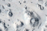Cratered Cones within a Flow in Elysium Planitia
