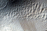Ridges in Arsia Mons Fan-Shaped Deposit
