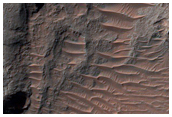 Light-Toned Possible Clays on Ladon Valles Basin Floor
