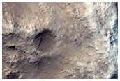 Crater Wall in Amazonis Planitia

